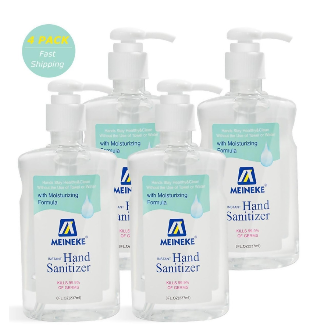 8 Fl. Oz. Advanced Hand Sanitizer Gel with 62% Alcohol Based,4 Pack