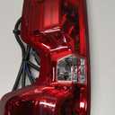 Nakuuly Tail Light Assembly Compatible With 2019-2024 Chevy Silverado 1500 2500HD 3500HD NON-LED Model Right Passenger Side Taillight Brake Signal Rear Lamp with Bulb and Harness(Halogen Type)