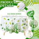 Ganeen 6 Pcs Family Reunion Tablecloths Party Decorations 84 Inch
