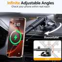 Coolpow for MagSafe Car Mount ChargerUltra MagnetMagnetic Phone Holders for Your Car Charger Magnetic Wireless Car Phone Holder Charger Car Accessories Mothers Gifts for iPhone 17 16 15 Speakerphone