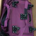 MILADA Expandable Luggage Bags for Travel Foldable Suitcase with Wheels Collapsible Rolling Travel Duffle Bag Lightweight Large Suitcases without Telescoping Handle, Purple