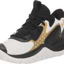 Under Armour Kids' Grade School Jet '23 Basketball Shoe (5 Big Kid, (106) White/Vivid Magenta/Metallic Gold)