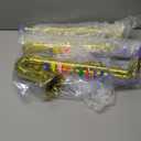 Lewtemi Set of 3 Saxophone for Kids Musical Instruments Toy Saxophone Toy Trumpet and Clarinet with 8 Colored Coded Keys Teaching Songs Gifts for Toddlers Children(Gold)