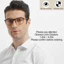 Mens Reading Glasses Stylish Readers Large Lightweight Reader 1.0 1.25 1.5 1.75 2.0 2.25 2.5 2.75 3.0 3.5 4.0 (Tortoise)