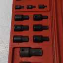 NEIKO 01141B Allen-Bit Socket Set, Metric Socket Set, 2.5 mm to 19 mm, 1/4-Inch, 3/8-Inch, and 1/2-Inch Drive, CrMo Steel, Impact-Grade, 14-Piece Set