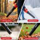 Leaf Blower, Cordless Leaf Blower with 2 x 4.5Ah Batteries and Fast Charger, 2 Speed Mode, Lightweight Leaf Blowers for Blowing Leaves, Patio Cleaning, Lawn Care and Dust