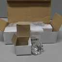 Crystal Cabinet Knobs 8 Pack Clear Glass Pulls for Kitchen Bedroom Bathroom Living Room Furniture, Brushed Nickel Base Old Style Cabinets Closet Dresser Drawers Cupboard Handles