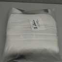 2 Pack Car Bottom Seat Covers, Luxury Leather Front Seat Covers, Breathable and Waterproof Automotive Bottom Seat Covers, Universal Anti-Slip Seat Covers Fit for Most Vehicles (White-2 PCS)