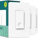 TREATLIFE Smart Switch 4 Pack, 2.4Ghz WiFi Light Switch Single-Pole, Neutral Wire Required, Works with Alexa, Google Home and SmartThings, Smart Home Remote Control, FCC Listed