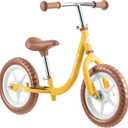 Retrospec Cub Toddler Balance Bike for Ages 18 Months - 3 Years - 12in No-Pedal Beginner Bicycle with Adjustable Seat, Puncture-Proof Tires & Safe Low Frame Design