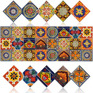 24 PCS Peel and Stick PVC Tile Stickers Waterproof Removable