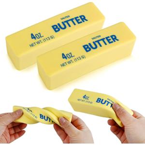 Butter Squishy- Slow Rising Fidget Toys, Novelty Stress Relief Butter Squeeze Toy for Adults & Kids, Party Favors Gift Sensory Toy (1 PC)