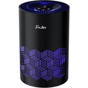 FreAire Air Purifiers for Bedroom Covers Up to 1086 Ft, Air Purifiers for Home, HEPA Air Purifier with RGB Lights, Air Purifier Removes Dust Smoke Pollen Dander Smell, for Home/Pets/Bedroom (Black)