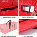 BALEINE 7.5 ft Rolling Christmas Tree Storage Bag, 2 Swivel Wheels for Easy Moving, Heavy Duty Extra Large Artificial Christmas Tree Bag with Reinforced Carry Handles and Fixed Buckle (Black)