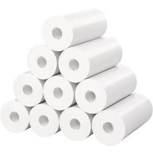 Mafiti 10 Rolls Kids Instant Camera Refill Print Paper for Kids Camera, 2.2 x1 Inch, White