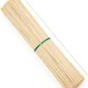Natural Bamboo Smores Sticks 100 Pack, 17.5" Long Thickened Disposable Skewers for Marshmallow, Campfire, Fire Pit, BBQ & Parties, Food Grade Roasting Sticks for Outdoor Events