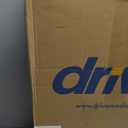 Drive Medical 11148-1 Folding Steel Bedside Commode Chair, Portable Toilet, Supports Individuals Weighing Up To 350 Lbs, with 7.5 Qt. Bucket and 13.5 Inch Seat, Grey