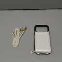 KIHUWEY Crossbody Wallet Case for iPhone 17 Pro Max, Zipper Pocket Case with Card Holder, PU Leather RFID Blocking Protective Cover Case with Kickstand Detachable Wrist Strap Lanyard 6.9" (White)