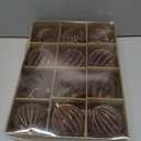 3.15INCH Brown Velvet Ornaments for Christmas Tree, 12PCS Glitter Flocked Christmas Ornaments Decorations Balls Set Decor