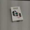 FITVII FINO 2 Slim Fitness Tracker, Smart Watch with Blood Oxygen, Sleep Monitor, 24/7 Heart Rate & Blood Pressure, IP68 Waterproof Health Activity Trackers with Calories Step Counter for Women Men (Black)