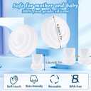 12 Pcs Breast Pump Replacement Parts for Mom Cozy M5, 8 Duckbill Valves and 4 Silicone Diaphragms, Breastfeeding Essentials Kit Compatible with Momcozy M5 Breast Pump Accessories