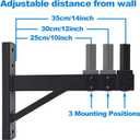 Speaker Wall Mount,Wall Speaker Mount Bracket Design for Professional Audio,Tilt,Hold up to 100lbs,HD-319 (2 Packs Black)