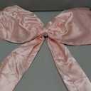 Bow Decor Large Bow for Room, Coquette Giant Ribbon Tie for Birthday Party Backdrop Wall Decor (Pink, 24 x 36 Inches)
