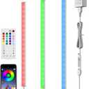 ASOKO 200 Lumens RGB Under Cabinet Light Plug in, 3 Pack 12 inch Linkable Counter Lights, Music Sync RGB LED Strip Lights with APP & Remote Control, Ambient Lights for Room Decor