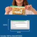 BEIDOU-PAC Slider Snack Storage Zip Bags with Stand-Up Bottom, 500 Count | 2 Mil | 6.5 IN x 3.25 IN, Freshness Easy Open Reclosable Clear Plastic Bags for Food On the Go (Slider-snack-500count)