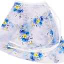 DanceForma Flowers Pattern Ballet Chiffon Wrap Skirts Skwodico WSK2212 (One Size)