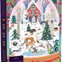 Christmas Puzzle - Snowglobe | Christmas Puzzles 1000 Pieces | Puzzles for Adults 1000 Pieces | Jigsaws Size 28 x 20 inches | Elena Essex Puzzles (Purple)