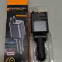 Retractable Car Charger Adapter for iPhone 17,4 in 1 Fast Charging Car Phone Charger,69W USB C Car Truck Accessories,Road Trip Essentials Gift for Men Women for iPhone 17 Pro Max/16/15/14,Galaxy S26