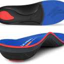 Walkhero Arch Support Inserts for Men & Women - Plantar Fasciitis Insoles with Max Cushion, Orthotics for Heel Pain Relief, Work Boots, Standing All Day (Mens 13-13.5 | Womens 15-15.5, Starry Blue)