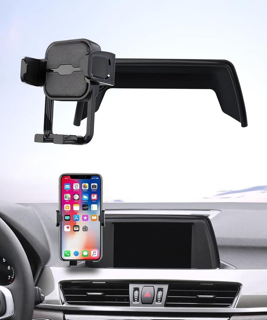Car Phone Holder for BMW X1 2016-2019 / X2 2018-2019, 6.5" Screen Fixed Clip, Auto Accessories Navigation Bracket, Interior Decoration Mobile Phone Mount, 360 Rotation