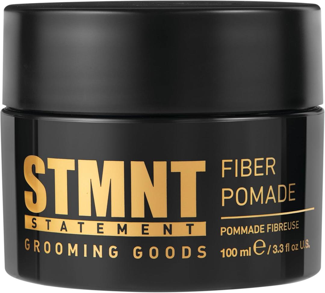 STMNT Grooming Goods Fiber Pomade | Semi-Matte Finish | Strong Control | Easy To Wash Out (3.38 Ounce (Pack of 1))