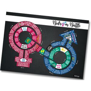 Bedroom Battle Couples Board Game - Fun and Naughty Games for Date Night, Travel-Friendly, Romantic Adult Two Player Game for Relationship Building, Intimacy, and Spicing Up Your Love Life