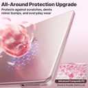 Soonjet Invisible Armor for MacBook Neo Case 13 inch 2026 New A3404 | Official Blush Clear | Anti-Scratch & Fingerprint | Pink Laptop Cover Protective Hard Shell | Mac Accessories Student & Travel