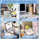 Mini Cute Crochet Gift, 6PCS Funny Bee Knitted Doll with Positive Card, Home Decor, Birthday, Christmas, Kids and Party Gifts