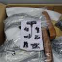 YFO Home Office Desk Chair Office Rubber Casters Ergonomic Computer Chair with Lumbar Support Adjustable Height Rolling Swivel Executive Task Armrests Chair, Brown Leather