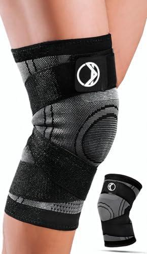 Koprez Knee Compression Sleeve for Men & Women – Premium Knee Brace for Pain Relief, Running, Workout & Arthritis Support, Meniscus Tear & Patella Stabilizer, Breathable Sports Knee