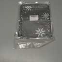 Window Valance Rod Pocket Short Curtain Panels Winter Falling Snowflake and Snowman Kitchen Valances Curtains, Merry Christmas Grey Back Window Treatments Drapes for Living Room Bedroom Decor (54"W x 18"L (Pack of 1))