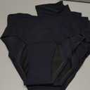 TIICHOO Period Underwear Heavy Flow High Waisted Period Bikini Panties Leakproof Underwear Briefs Pack of 5 (Large)