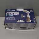 Conair Turbo Extreme Steam Hand Held Fabric Steamer, GS59X, 1875W, 15 min, 7.3 oz, White/Champagne