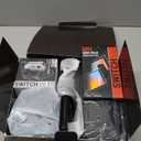 Orzly Accessory Bundle Kit designed for Nintendo switch Accessories Geeks and Oled console users Case and Screen protector, Joycon grips and Wheels for enhanced games play and more - Jet black