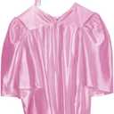 Shiny Child Graduation Cap, Gown, Tassel and 2025 Charm Set, Kindergarten Graduation and Kids Preschool (Medium, Pink)