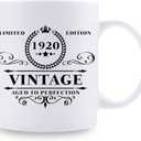 aiyaya 1920 Birthday Gifts for Women Men - 1920 Vintage 11 oz Coffee Mug - Great 1920 Birthday Gifts for Grandpa Grandma Dad Mom Friend Sister Brother Coworker