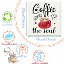 Remagr 6 Pcs Swedish Kitchen Dish Towels Kitchen Cloths Reusable Sponge Cleaning Cloths Absorbent Dish Cloth Quick Drying Washable Cleaning Wipes No Odor Hand Towel (Coffee)