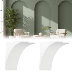 2-Pack Round Doorway Arch Kit, Pre-Curved Drywall Form for Easy DIY Installation, Creates Half-Circle Top on Any Interior Doorway, Add Modern Rounded Corners to Your Home Decor (9"x9"x5")