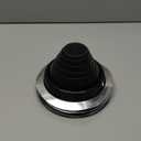 4 Pcs #3 Metal Roof Pipe Flashing Vent Boot for Od 1/4 to 5 Epdm Flexible Roofing Jack, 7-3/4 Inch in Base Diameter(2 Pcs, Pipe Od 1/4" to 5", 7-3/4 Inch in Base Diameter)