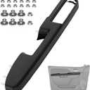 80994 Front Left Driver Side Armrest Repair Kit for 2010-2014 Chevy Suburban Tahoe Avalanche & GMC Yukon Interior Door Panel HandleDoor Release Handle is Above Door ArmrestBlack,GM 84127280